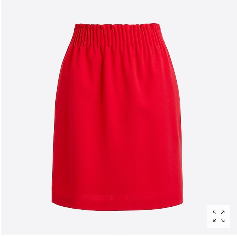Red J Crew Skirt with Pockets